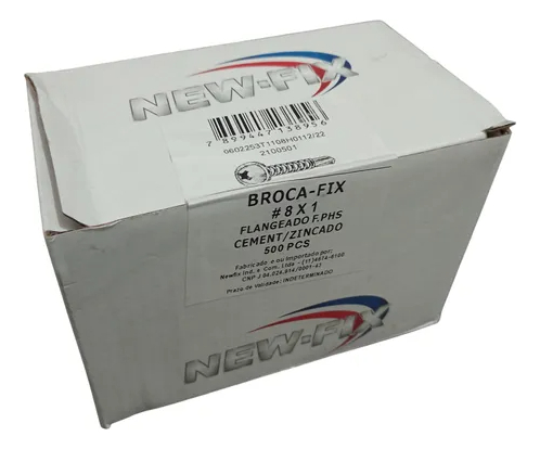 Parafuso Auto Brocante 8x1 New-fix Flangeado Philips 500pç - Imagem 4