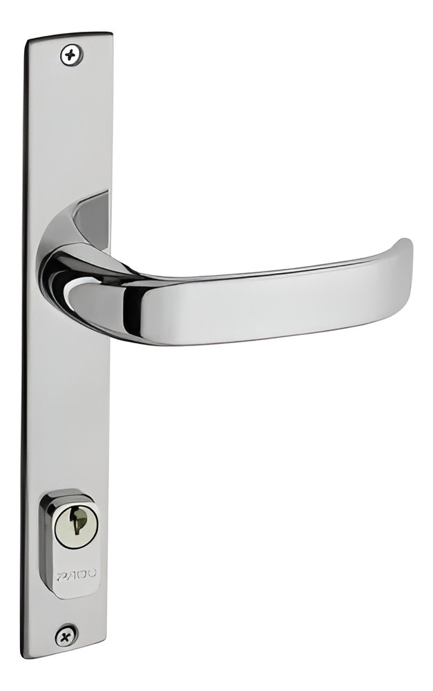 Fechadura Porta Alumínio Pado 661-22 Cromada Cilindro 22mm