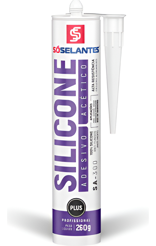Silicone Adesivo Acético Sa-300 Só Selantes - 260g Incolor