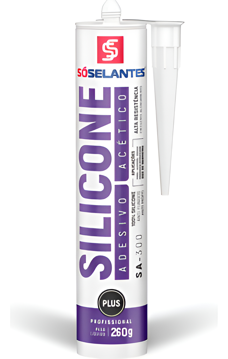 Silicone Adesivo Acético Sa-300 Só Selantes - 260g Branco