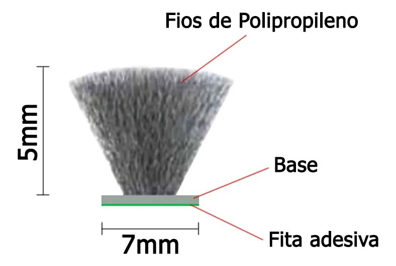 Escova Para Vedação Adesiva 7x5mm 10 Metros - Imagem 3