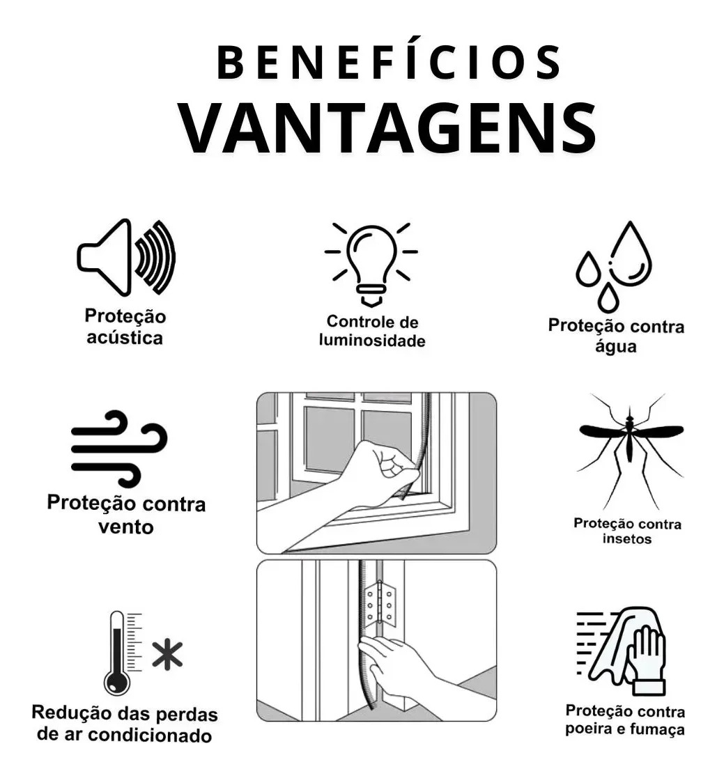 Escova Para Vedação Adesiva 7x5mm 10 Metros - Imagem 6